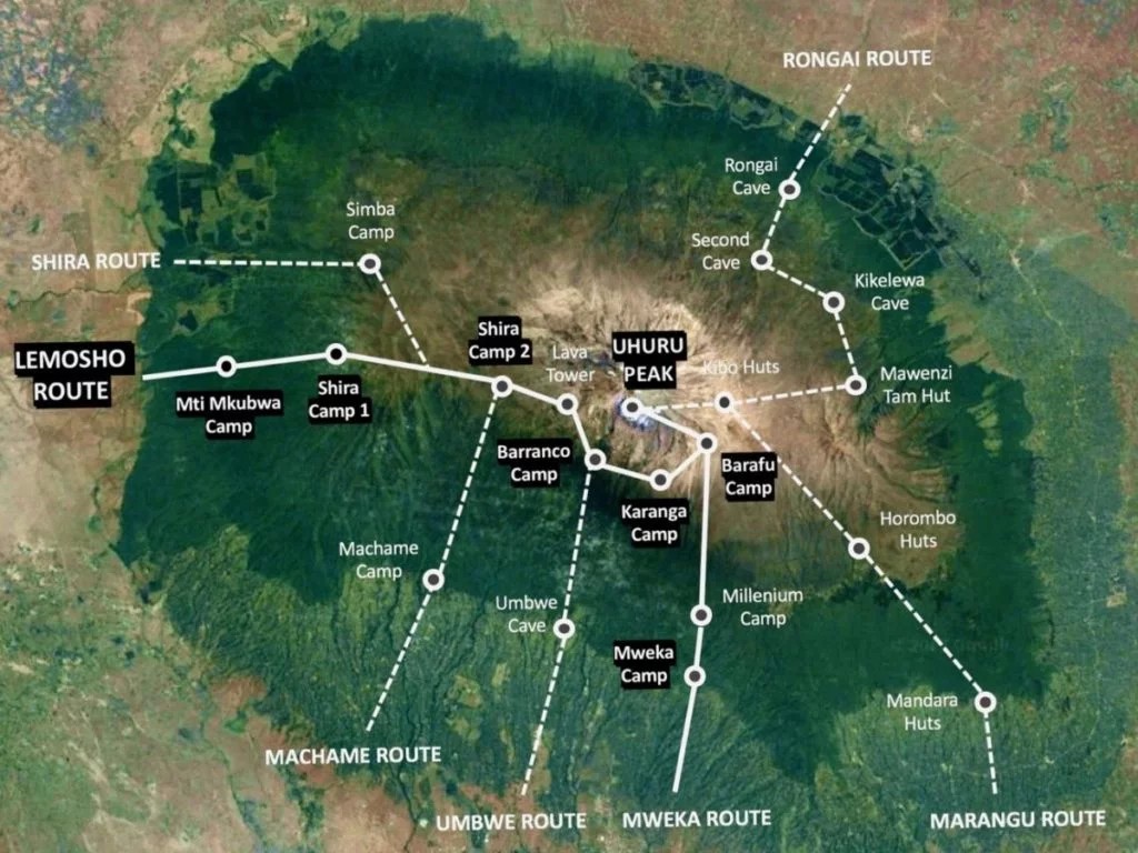 Mount_Kilimanjaro_Climbing_Routes